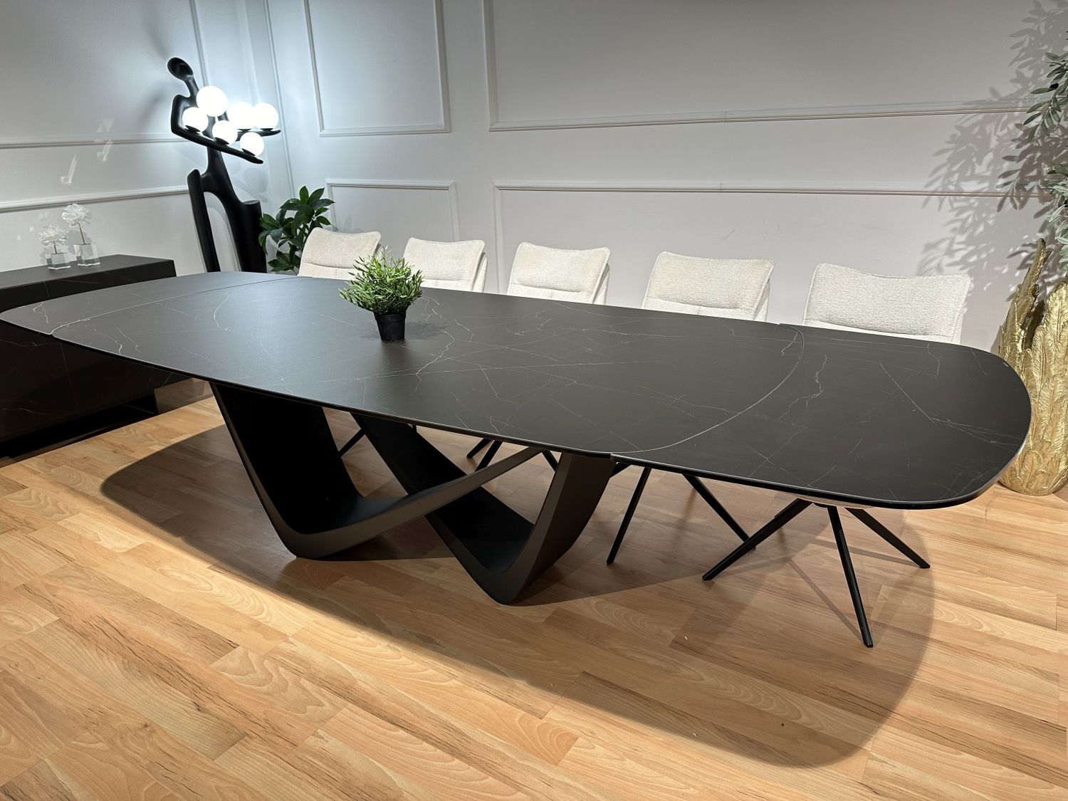 Stół spiek kwarcowy rozkładany Bravura 220x110 (+2x44)