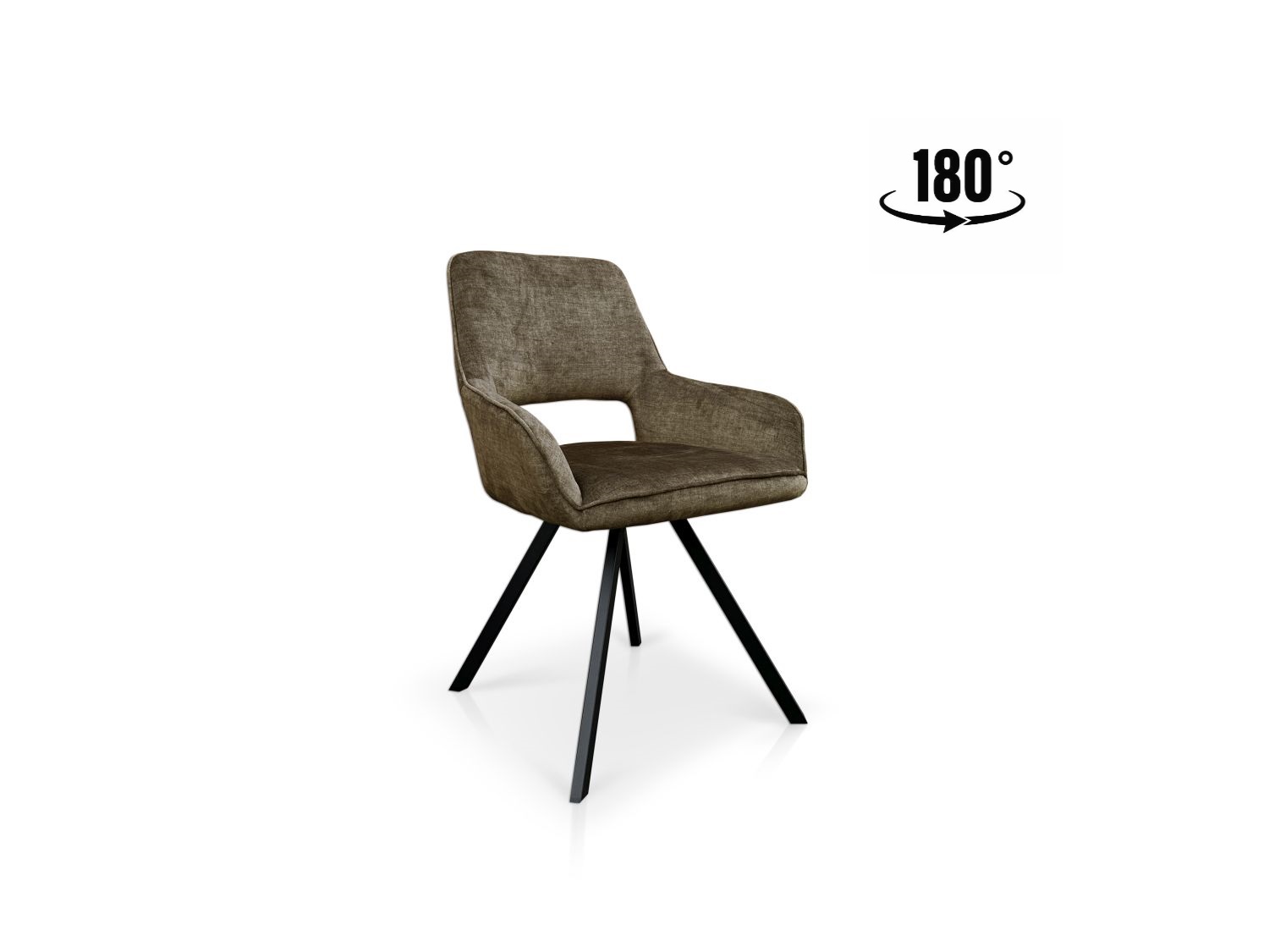 Krzesło obrotowe Portland 23811 z obrotowym siedziskiem 180° tkanina vogue 10 olive
